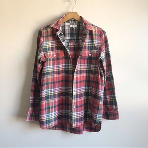 Madewell Ex-Boyfriend Flannel button down shirt
